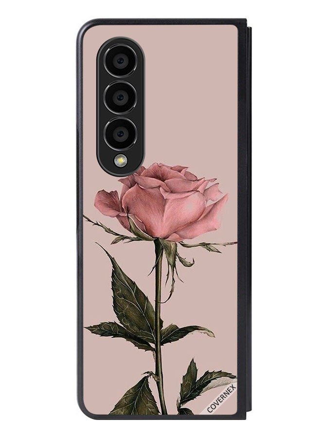 Covernex Protective Case Cover For Samsung Galaxy Z Fold 4 Peach Rose - Image 1
