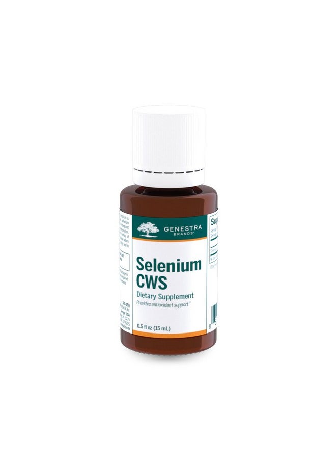 جنيسيس - Genestra Brands Selenium CWS | دعم العناصر الغذائية المضادة للأكسدة يساعد على الحماية من الإجهاد التأكسدي | 0.5 أونصة سائلة. - Image 1