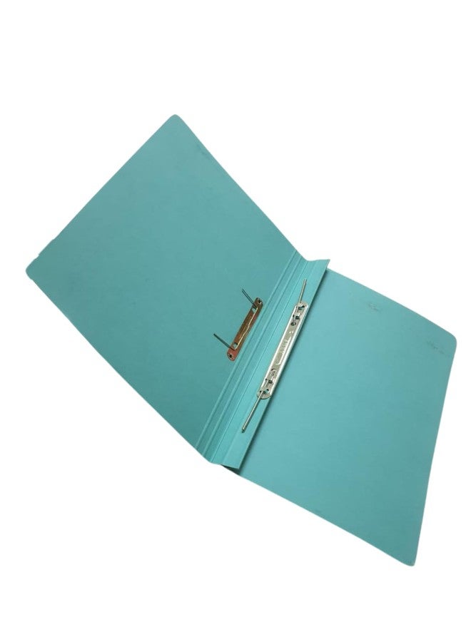 Aryanvi Cobra Spring File, A4 Size Document Storage, Pink and Sea Green, 350 GSM Board with Label Space, Pack of 24 (Green) - Image 2