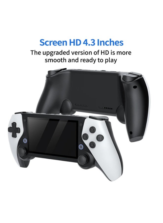 MUNTAQI M25 Handheld Game Console 4.3 Inch Screen 64G Built-in 20000+ Retro Video Games, HDMI-Compatible Portable Gaming Player with Dual Controllers, TV Output & Rechargeable Battery - Image 4