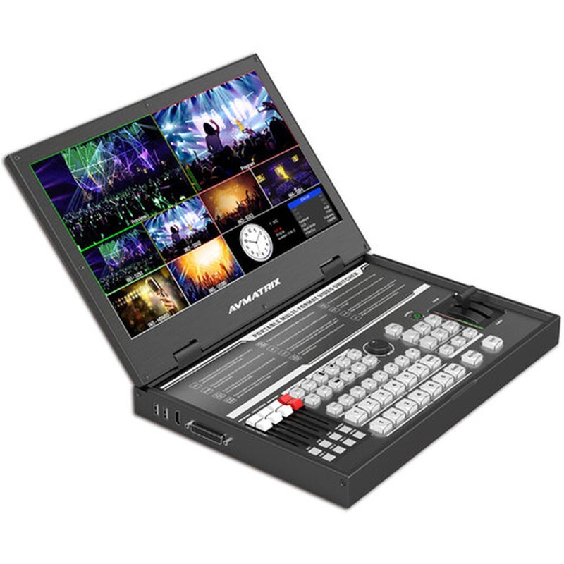 AVMATRIX PVS0615U Portable 6-Channel Switcher with USB Streaming & 15.6" Display - Image 2