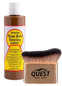 Maui Babe Amazing Maui Babe Browning Lotion 8 ounce - Maui Babe Tanning Lotion with Body Tanning Brush - Maui Tanning Lotion  - Image 4