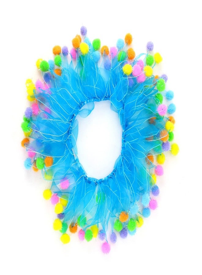 Midlee Blue Birthday Pom Pom Dog Collar (Small) - Image 1