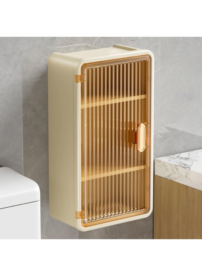 FLYROAD Tissue Holders for Bathrooms,Wall Tissue Paper Box Storage Cabinet - Waterproof Shelf Storage Organizer for Shower Sponge Scrubber Toiletries Wet Wipes Makeup - Image 5