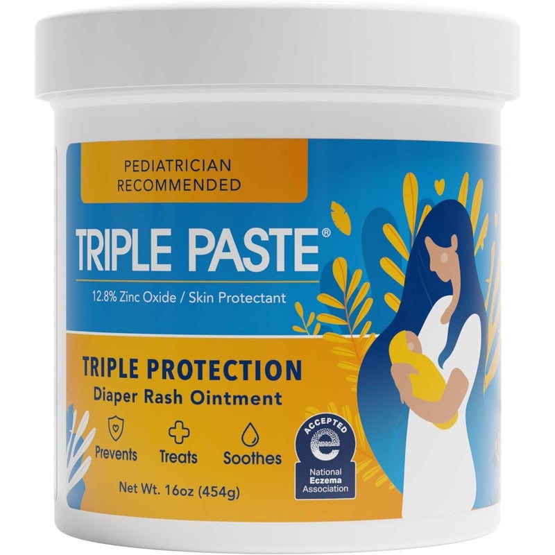 Diaper Rash Cream for Baby - 16 Oz Tub - Zinc Oxide Ointment Treats, Soothes and Prevents Diaper Rash - Pediatrician-Recommended Hypoallergenic Formula with Soothing Botanicals - Image 1