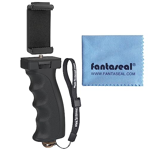 Fantaseal Universal Ergonomic Anti-Fall Mobile Phone Smartphone Handle Stabilizer Mount Rig Portable Selfie Stick Tripod Handheld Vlogging Monopod for 60-85mm Wide iPhone Samsung Android - Image 5