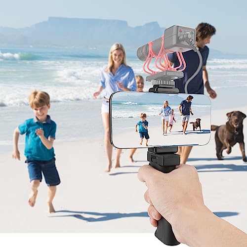 Fantaseal Universal Ergonomic Anti-Fall Mobile Phone Smartphone Handle Stabilizer Mount Rig Portable Selfie Stick Tripod Handheld Vlogging Monopod for 60-85mm Wide iPhone Samsung Android - Image 4