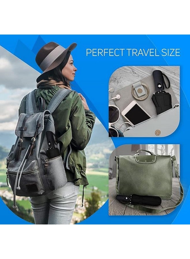 Brand Conquer Umbrella Automatic Open Travel Umbrella with Wind Vent,Umbrella big size for men, Umbrella for girls, Umbrellas for rain,Windproof Umberalla Large for Man,Women (Black) - Image 4