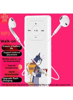 Mp3 Walkman Student Edition English Learning Artifact Music Player Senior High School Students Special Music Mp4-Body Color:15tom (with External Release)-Memory Capacity:8gb-b Full Set Of Headphones = Headphones + Data Cable + Otg Download