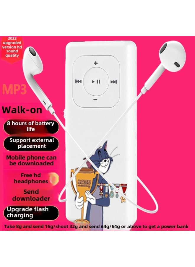 Generic - Mp3 Walkman Student Edition English Learning Artifact Music Player Senior High School Students Special Music Mp4-Body Color:15tom (with External Release)-Memory Capacity:8gb-b Full Set Of Headphones = Headphones + Data Cable + Otg Download - Image 1