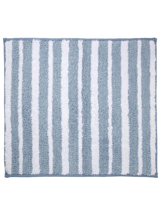 IZOD - Bath Mat, Cotton Bath Rug, Floral Bathroom Decor, Dorm Room Essentials (Mystic Blue, 20" x 30") - Image 3