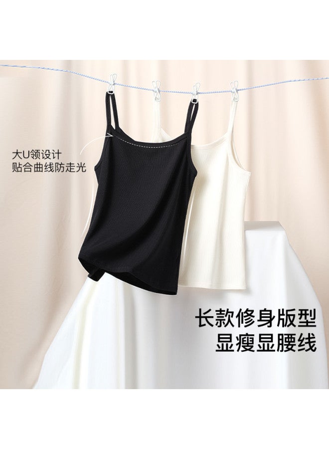 ubras Classic Solid Color Sleeveless Camisole - Reversible Layering Tank Top, Slim-Fit Thin Strap Undershirt For Women - Image 4