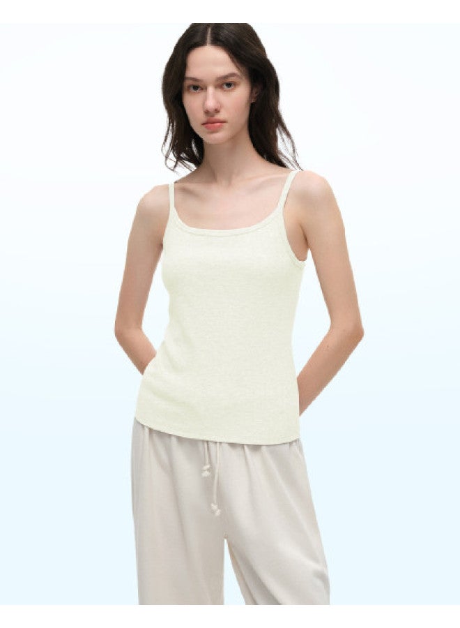 ubras Classic Solid Color Sleeveless Camisole - Reversible Layering Tank Top, Slim-Fit Thin Strap Undershirt For Women - Image 1