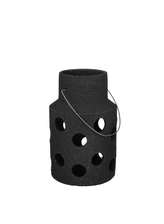 Suncoast Suncoast Peta Outdoor Hanging Pot Planter Black  - Image 1