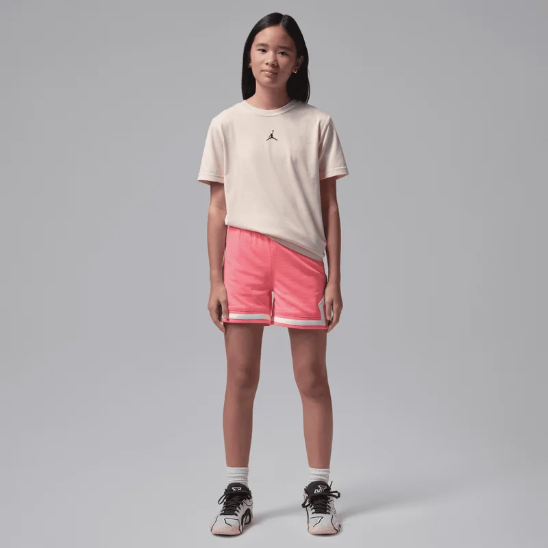 Jordan Pink Kids' Dri-FIT Sport Diamond Basketball Shorts (Older Kids)  | Best Price UAE
