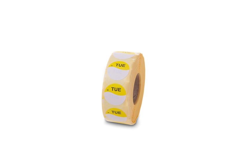 DayMark Safety Systems DayMark Day of the Week 3/4" x 3/4" Removable Label, Wednesday, Red (2,000 Labels) - Image 3