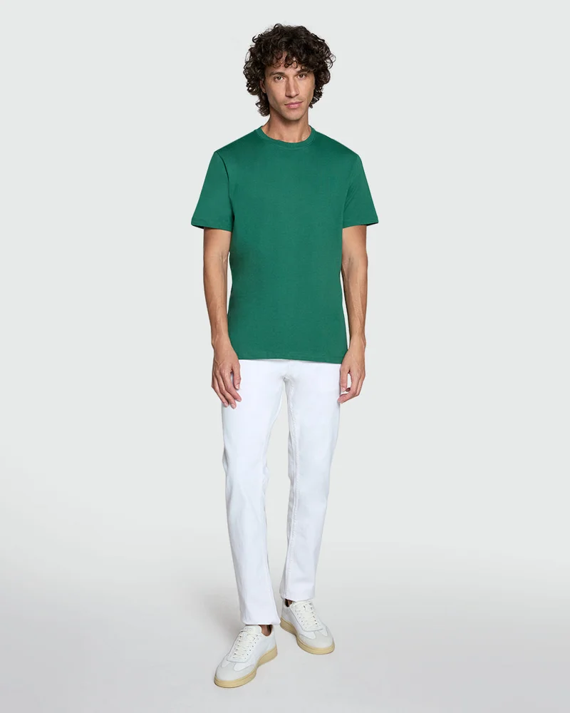 Ovs Crew Neck Tee In Eden Green