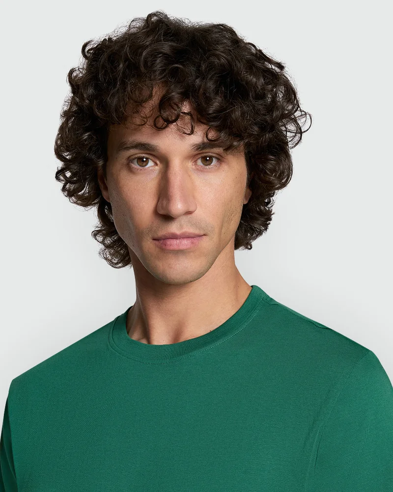 Ovs Crew Neck Tee In Eden Green