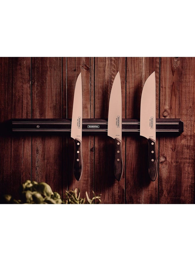 TRAMONTINA Meat Knife with Stainless-Steel Blade and Treated Brown Polywood Handle 8inches - Image 3