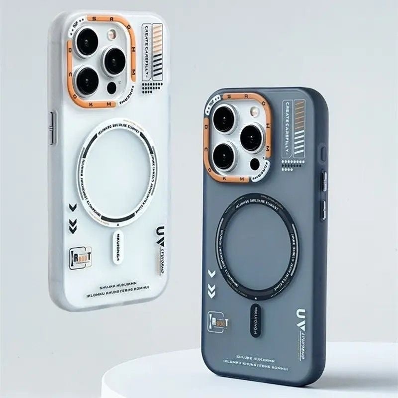 UK Apple iPhone 13 Compatible Matte Magsafe Feature Camera Protection Frame Metal Key Case  - Image 4
