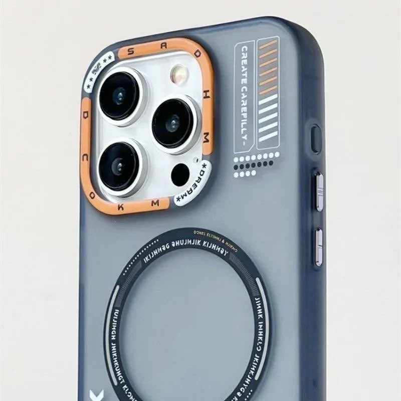UK Apple iPhone 13 Compatible Matte Magsafe Feature Camera Protection Frame Metal Key Case  - Image 2