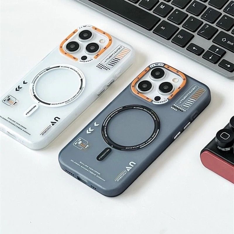 UK Apple iPhone 13 Compatible Matte Magsafe Feature Camera Protection Frame Metal Key Case  - Image 5