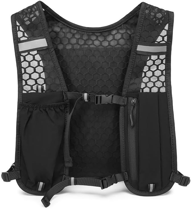 FONCBIEN Running Hydration Vest for Men Women, Unisex Lightweight Trail Running Backpack with Water Bottle, Adjustable Reflective Vest for Outdoor Sports - Image 1
