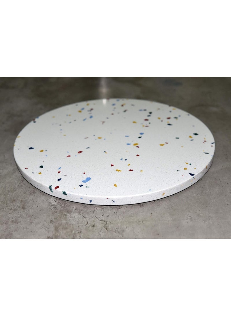 Round Multicolor Quartz tray 28x1.2cm - Image 3