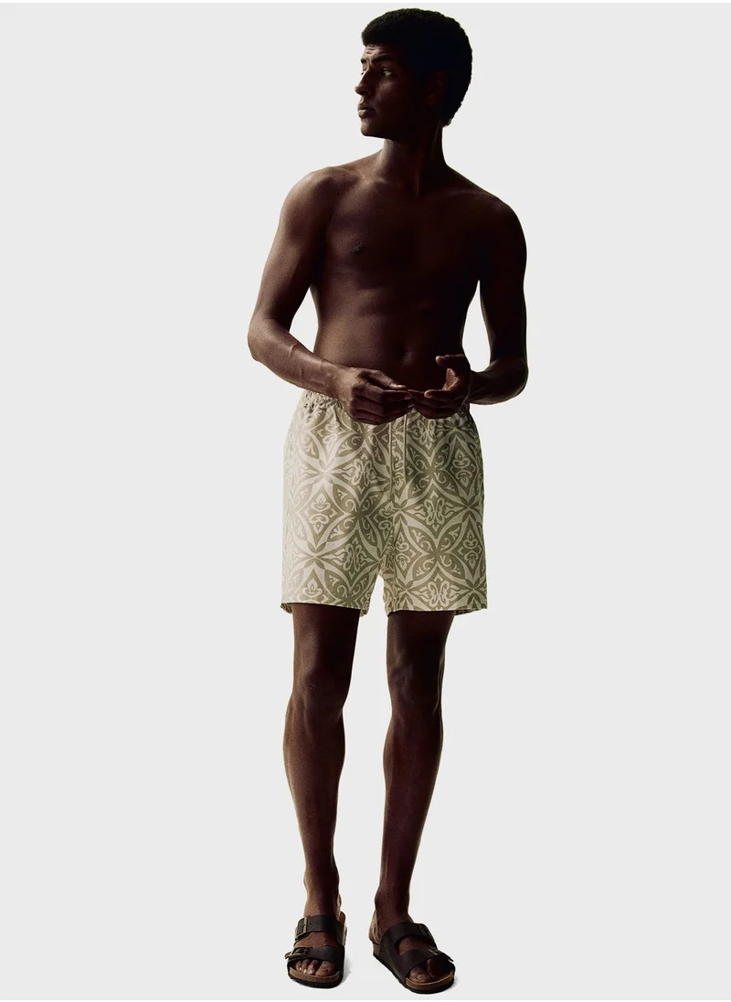 H&M Patterned Swim Shorts