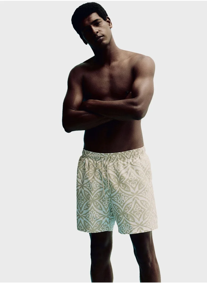 H&M Patterned Swim Shorts