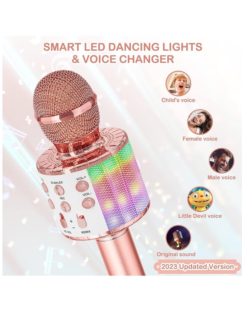 ELTRAZONE Kids Karaoke Microphone Upgrade Bluetooth Wireless Karaoke Microphones for Girls Boys Adults Singing Speaker Mic - Image 3