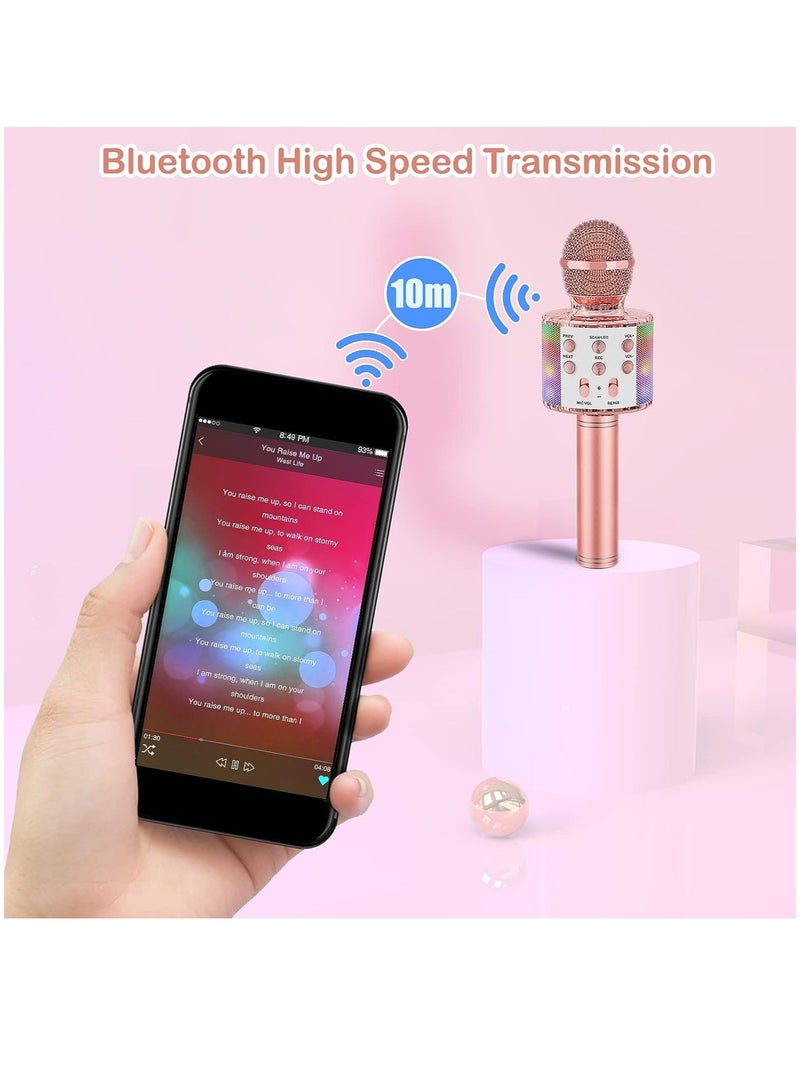 ELTRAZONE Kids Karaoke Microphone Upgrade Bluetooth Wireless Karaoke Microphones for Girls Boys Adults Singing Speaker Mic - Image 2