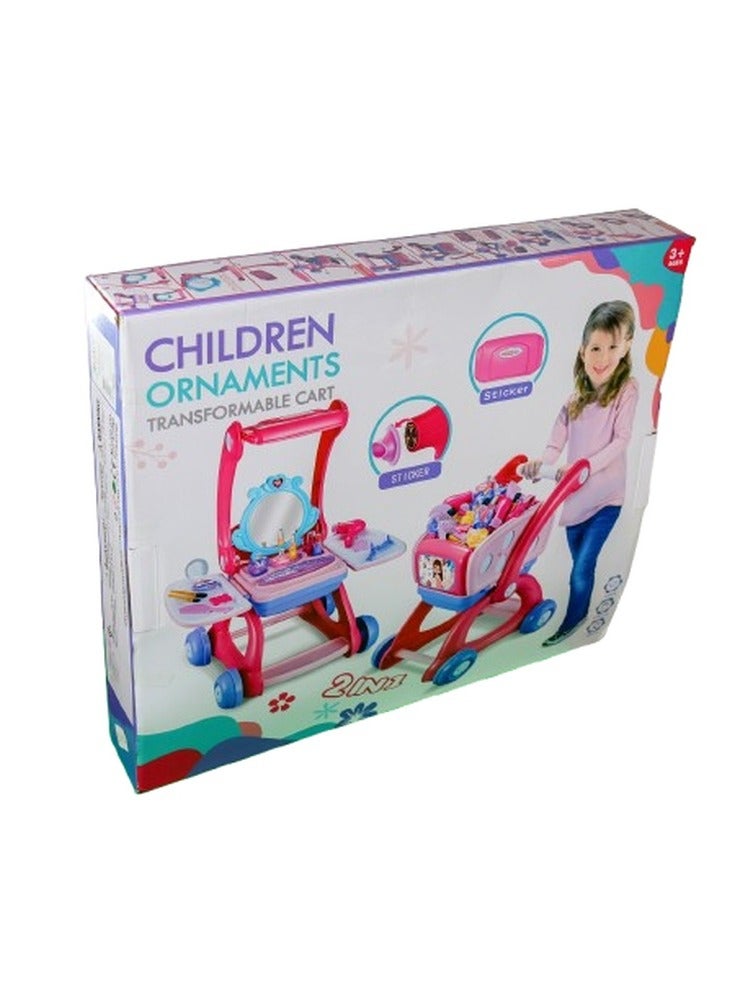 عربة تسوق متحولة الي تسريحة 2 في 1 - 009-029 - Image 1