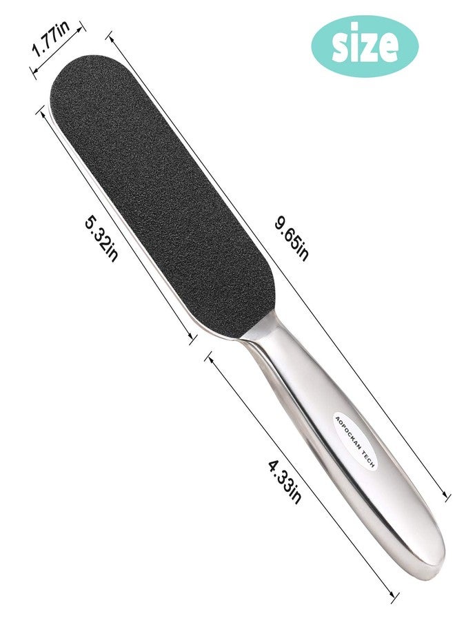 AOPOCKAN TECH Professional Pedicure Foot File,Coarse/Fine Double Side and Reusable Stainless Steel Cracked Skin Corns Callus Remover Feet Rasp - Image 5