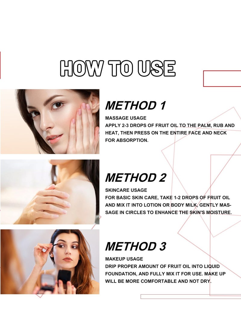 LUNOON Rosehip Oil for Face, Cold Pressed Rosehip Oil for Body, Rosehip Seed Oil for Anti-Aging, Scar Treatment, Face, Hair Relaxer & Skin Moisturizer, 1FL. OZ - Image 3