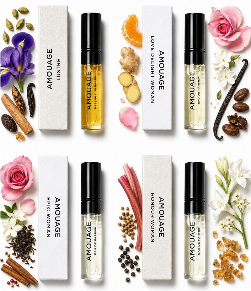 أمواج Amouage perfume set consisting of 4 pieces, 2 ml each 2ml - Image 2