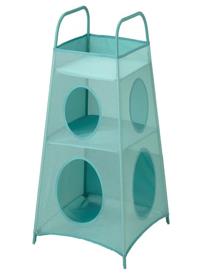 Storage With Compartments, Turquoise - Image 1