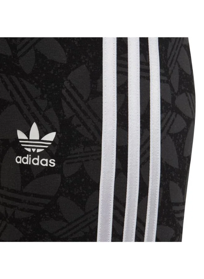 Adidas Originals CARBON/BLACK/WHITE High-Waisted Allover Print Leggings for Women | Best Price UAE