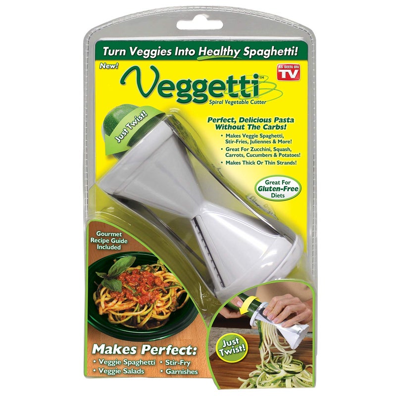 Veggetti مقشرة الخضار الحلزونية فيجتيتي، تصنع باستا الخضار، صفراء - Image 1