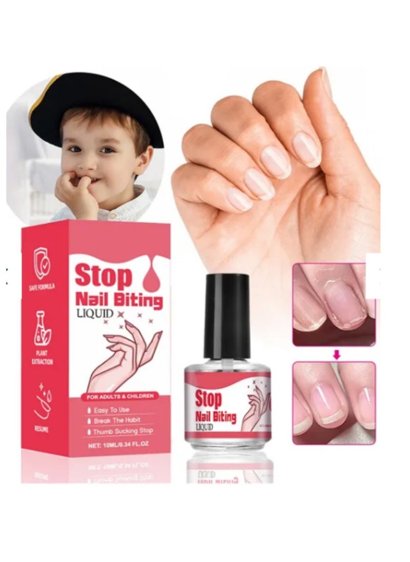 ERAYCEE Stop Nail Biting，Organic Herbs Bitter Oil Anti Nail Biting & Thumb Suctionbreak Annoying Bad Customprotect And Repair Nails 10ml  - Image 1