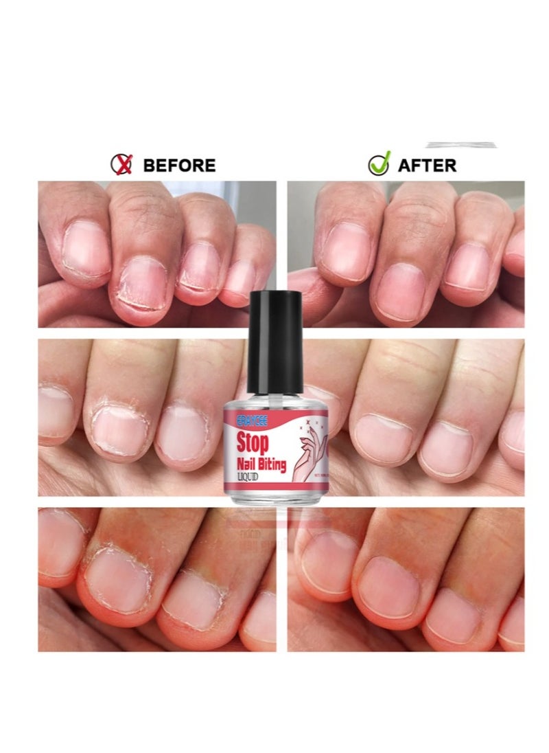 ERAYCEE Stop Nail Biting，Organic Herbs Bitter Oil Anti Nail Biting & Thumb Suctionbreak Annoying Bad Customprotect And Repair Nails 10ml  - Image 5