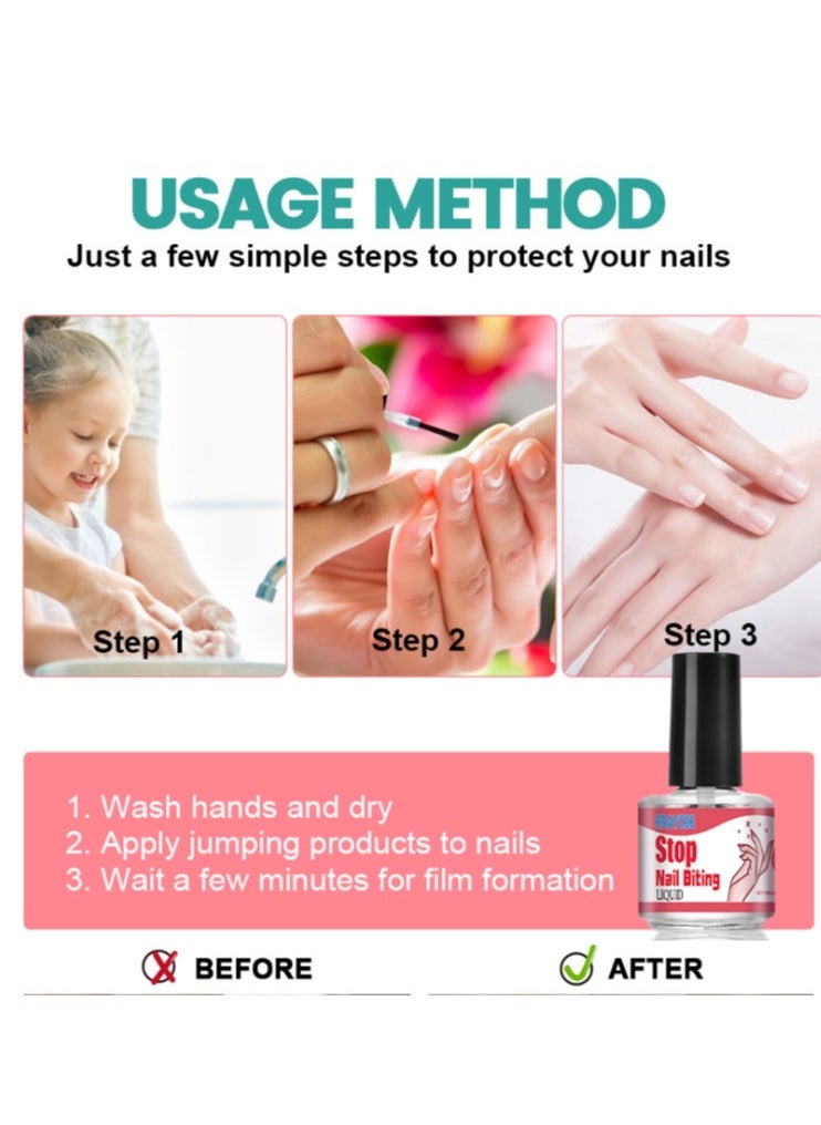 ERAYCEE Stop Nail Biting，Organic Herbs Bitter Oil Anti Nail Biting & Thumb Suctionbreak Annoying Bad Customprotect And Repair Nails 10ml  - Image 4