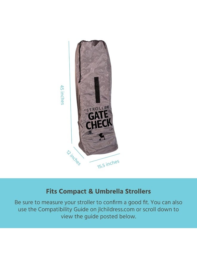 J.L. Childress Deluxe Gate Check Bag for Umbrella Strollers - Premium Heavy-Duty Durable Air Travel Bag, Adjustable Shoulder Strap - Fits Compact, Umbrella-Style Strollers - Image 5