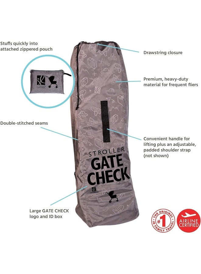 J.L. Childress Deluxe Gate Check Bag for Umbrella Strollers - Premium Heavy-Duty Durable Air Travel Bag, Adjustable Shoulder Strap - Fits Compact, Umbrella-Style Strollers - Image 3