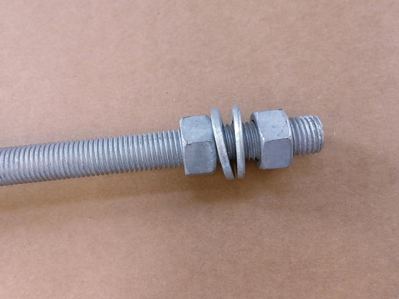 Firofend J-Bolt Gate Hinge, Hot-dip Galvanized J Bolt with 5/8" Gate Hinge. Farm Gate Hinges for Chain Link Fence Mostly Used in Frams, Back Yard, Frence Etc. Include Nut Washer (8"(4PCS)) - Image 4