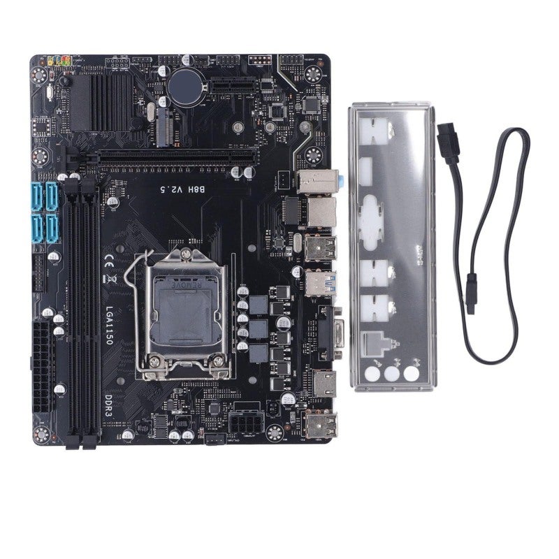 B8H B85 Gaming Motherboard LGA1150 DDR3 Dual Channel Memory Slot - USB 3.0 Ports Desktop Computer Motherboard for Core i7 i5 i3 Processors - Image 1