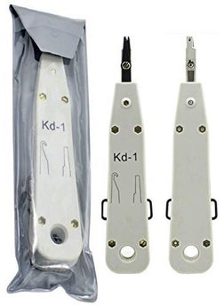 Generic Inditrust KD1 Punch Down Tool  RJ11 RJ45 Crimping Tool  Wire Stripper  Cutter  50PC RJ45 Connector  - Image 2