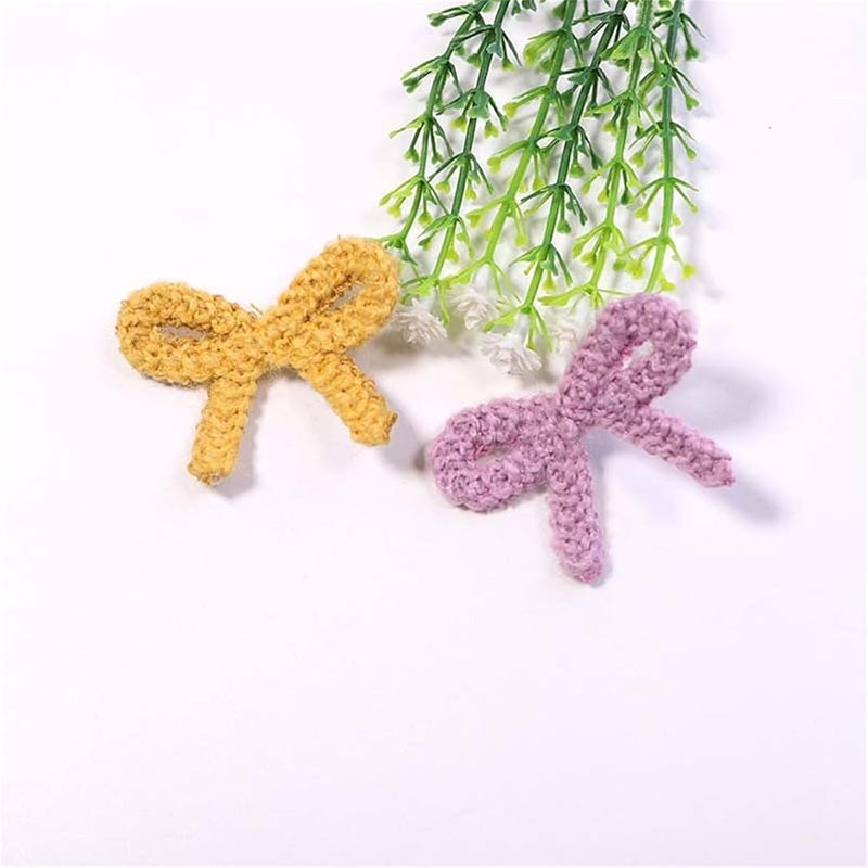 شرائط وردية مطرزة على شكل عقدة تطريزية لتطبيقها على الملابس والسترات 10 قطعة - Image 3