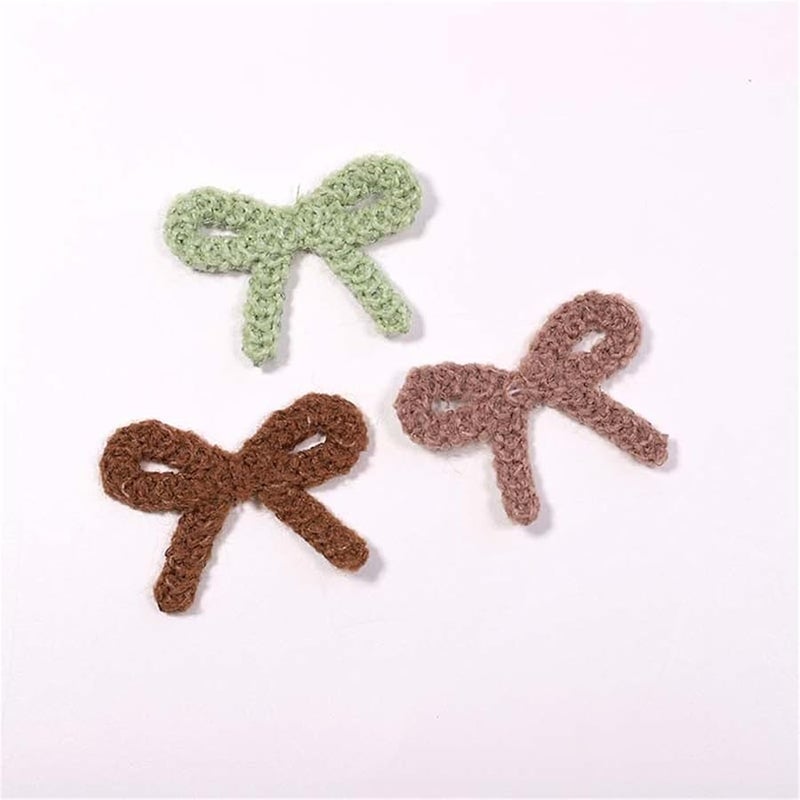 شرائط وردية مطرزة على شكل عقدة تطريزية لتطبيقها على الملابس والسترات 10 قطعة - Image 4