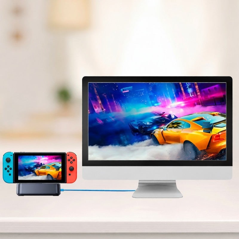 إزكاب صندوق التقاط USB 3.0 لجهاز Nintendo Switch، مدخل ومخرج HD بنوع Type-C، دقة 1080p ومعدل 60 إطاراً في الثانية - زر عرض Switch للهواتف الذكية وشاشات التلفاز والبث المباشر - Image 3